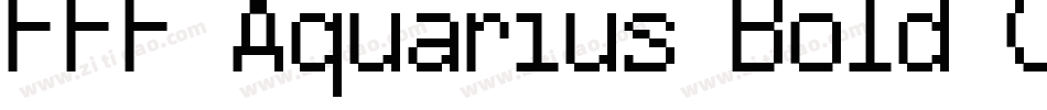 FFF Aquarius Bold Condensed字体转换